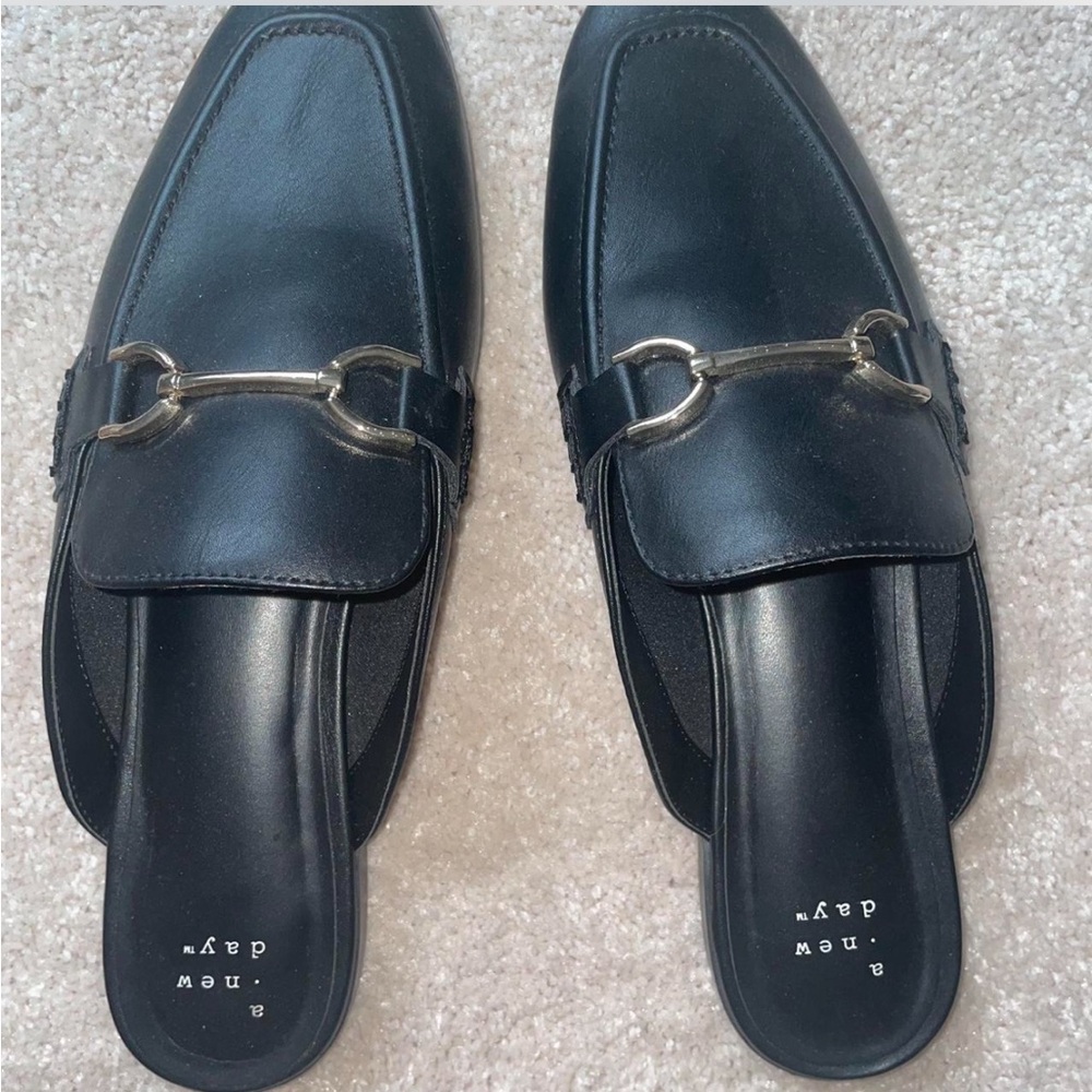 Target Black Leather Women's Loafers